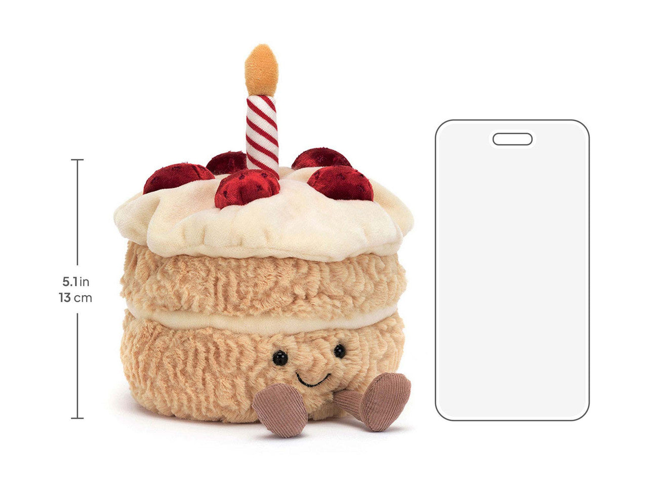 Amuseables Birthday Cake, size chart