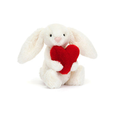 Bashful Red Love Heart Bunny [Y4VT9]