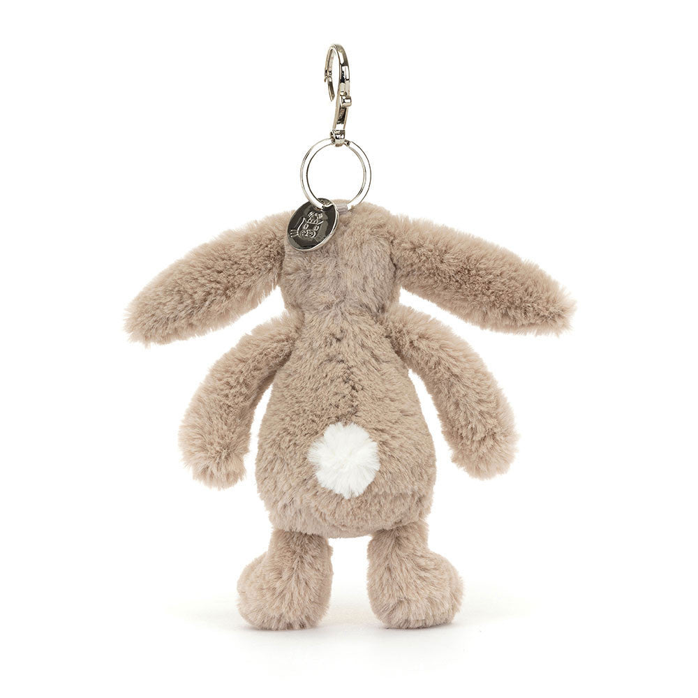 Bashful Beige Bunny Bag Charm, View 3