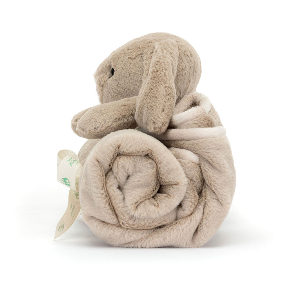 Bashful Beige Bunny Blankie, View 2