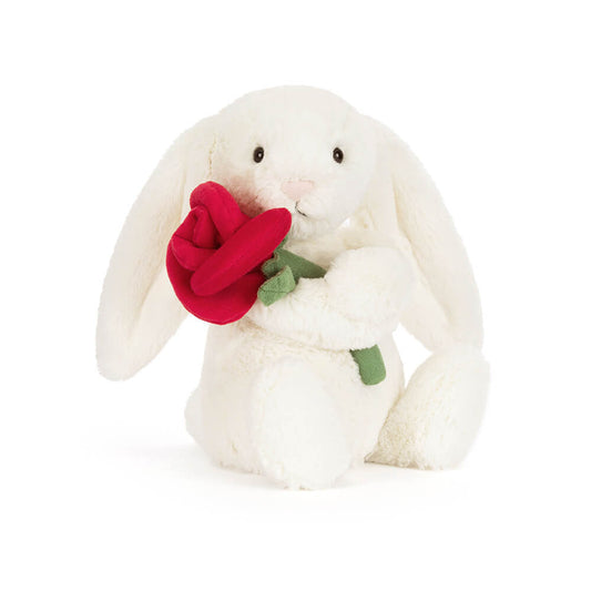 Cream-Bunny-with-Rose, Main View