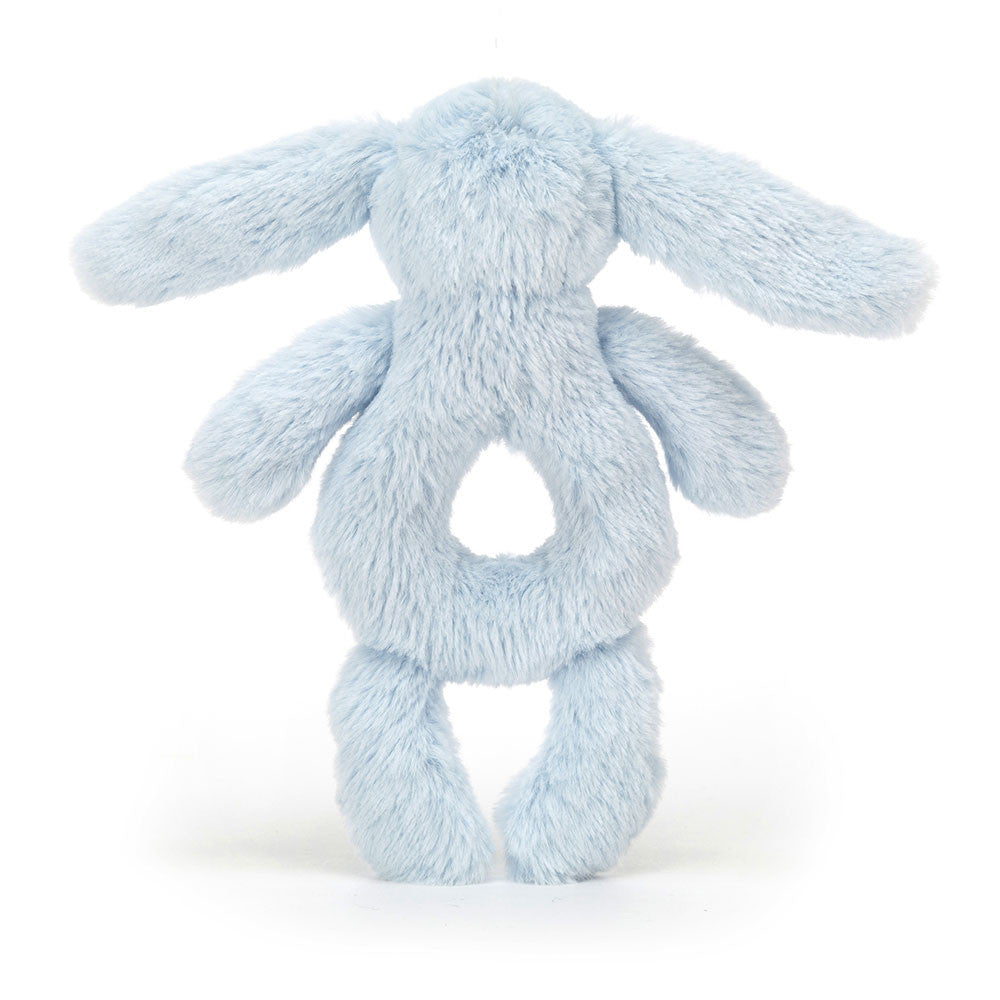 Bashful Blue Bunny Ring Rattle, View 3