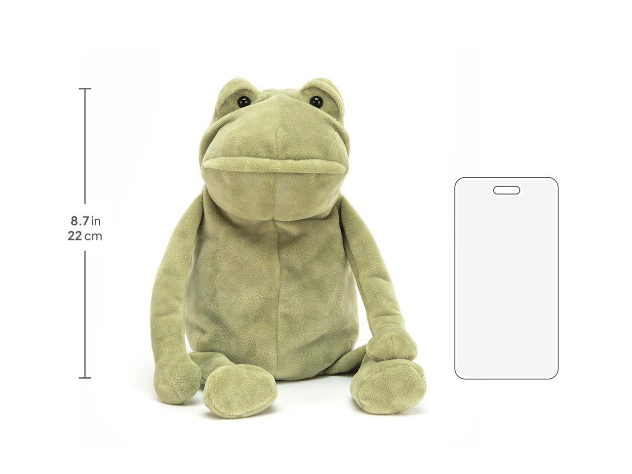 Fergus Frog, size chart