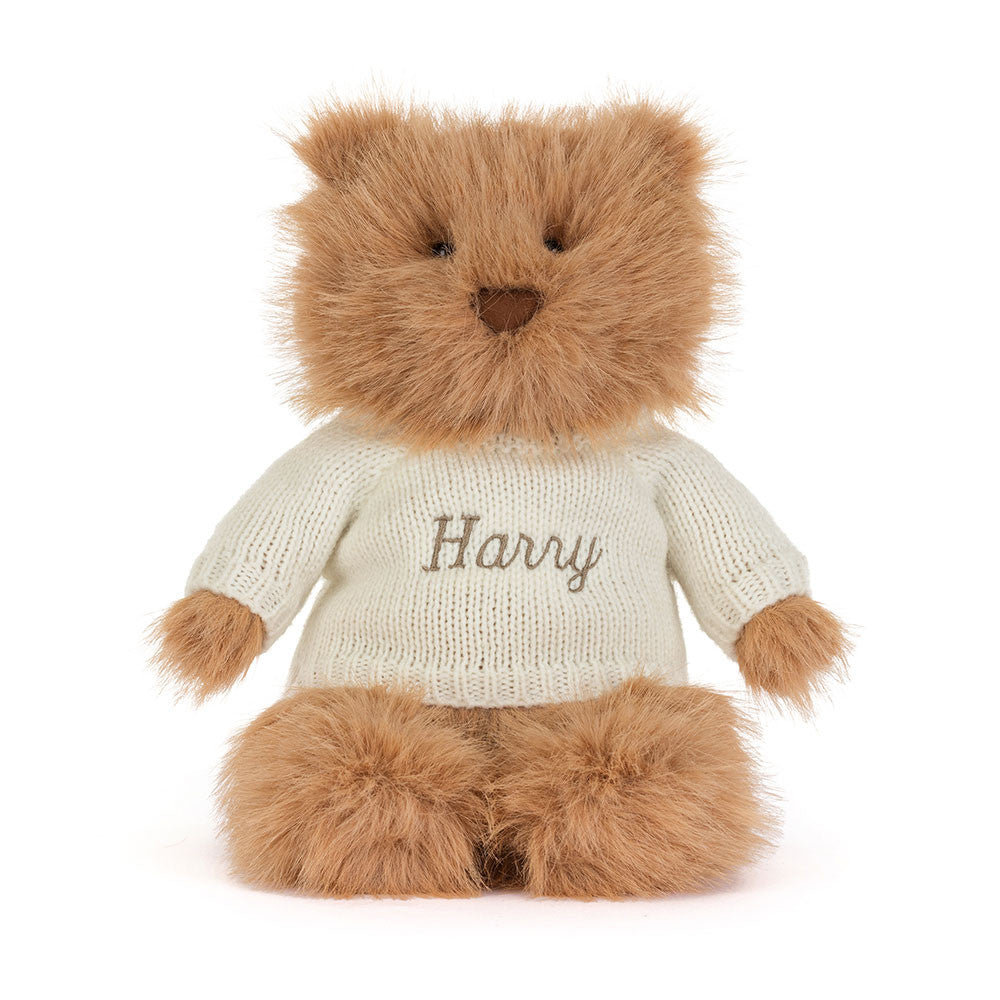 Bartholomew Bear Bouffant with Personalised Cream Jumper, View 4