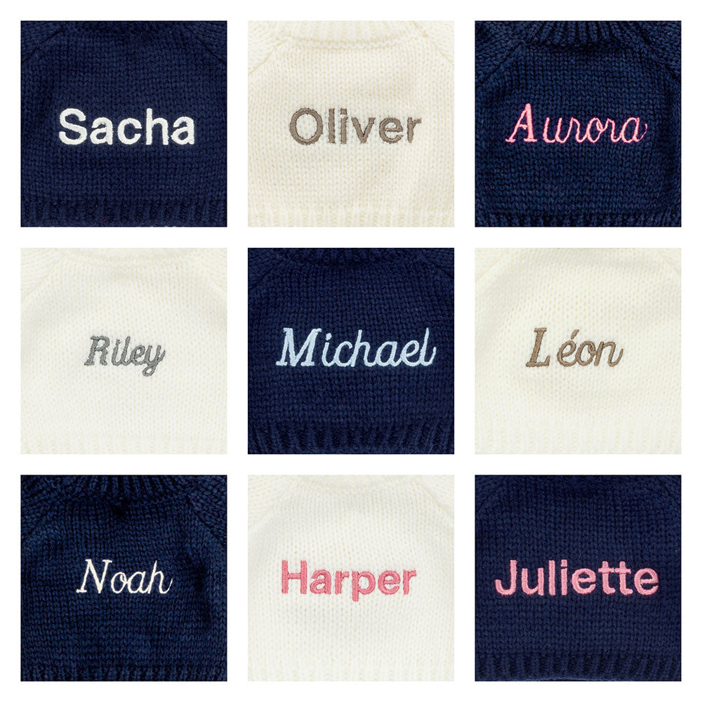 Bashful Luxe Bunny Nimbus With Personalised Navy Jumper, View 2