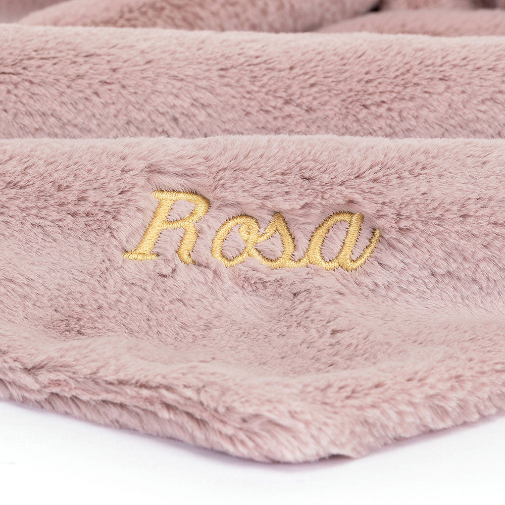 Personalised Bashful Luxe Bunny Rosa Soother, Main View