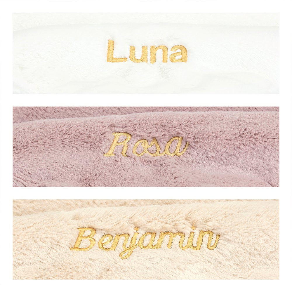 Personalised Bashful Luxe Bunny Rosa Soother, View 4