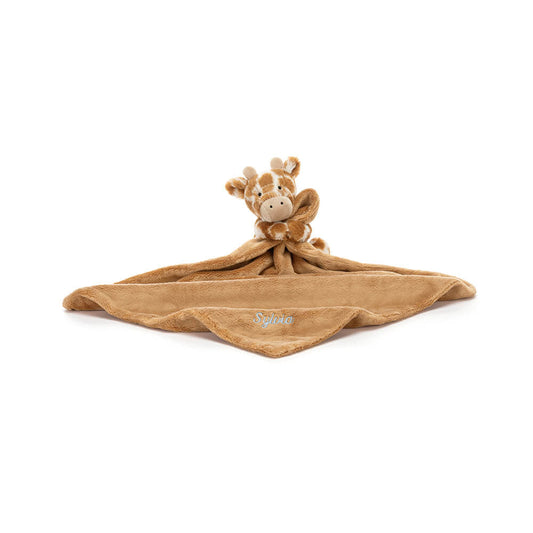 Personalised Bashful Giraffe Soother, Main View